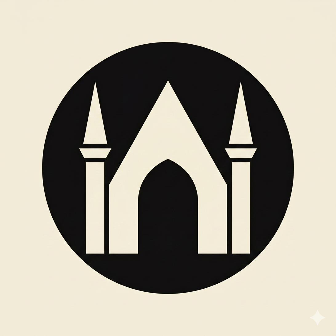 Birge and Fuller logo — steeple clock silhouette